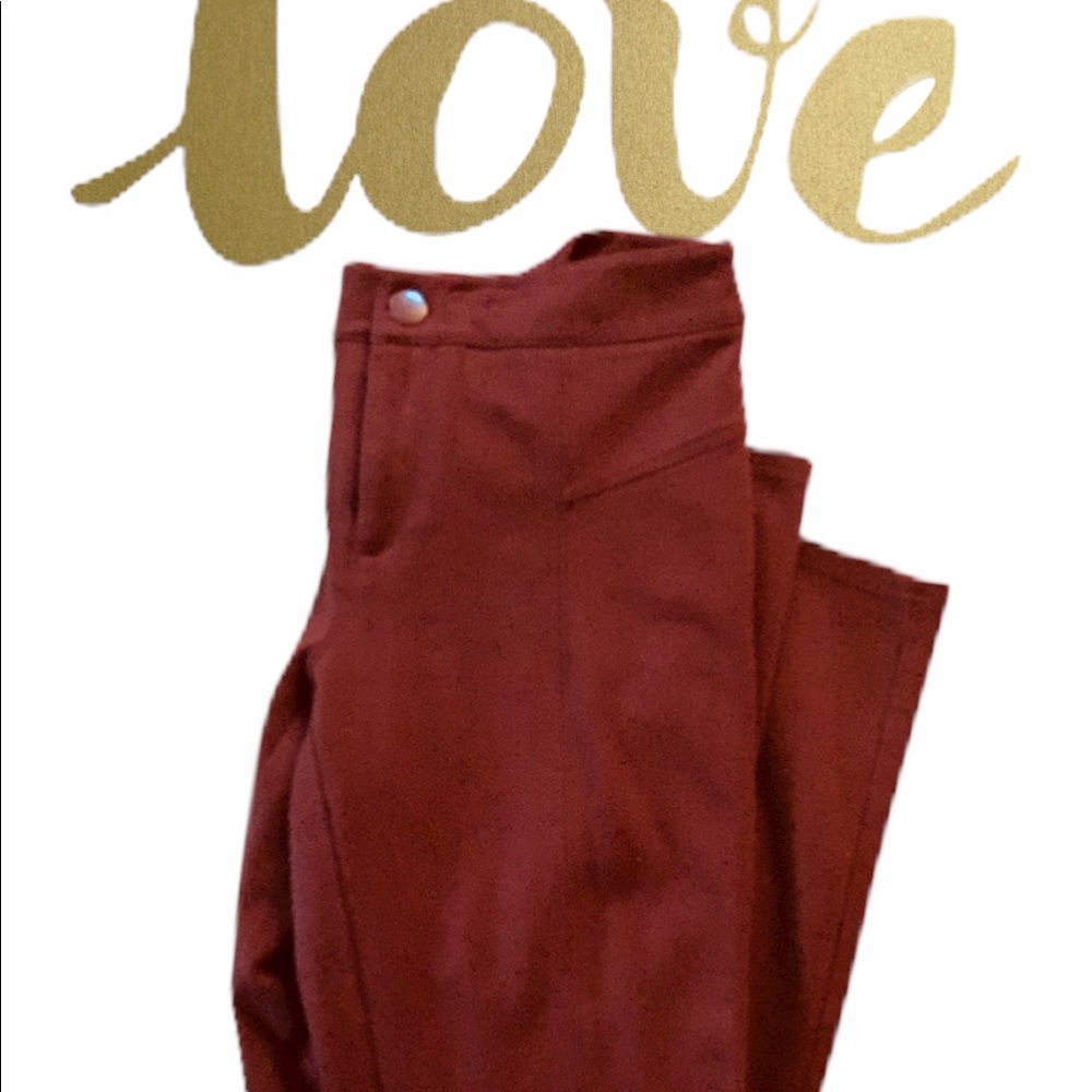 Burgundy Capri INC PANTS.  SIZE 6p